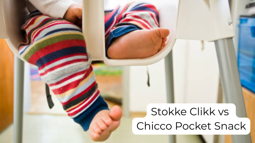 Stokke Clikk vs Chicco Pocket Snack — Portable High Chair Hire in Glasgow